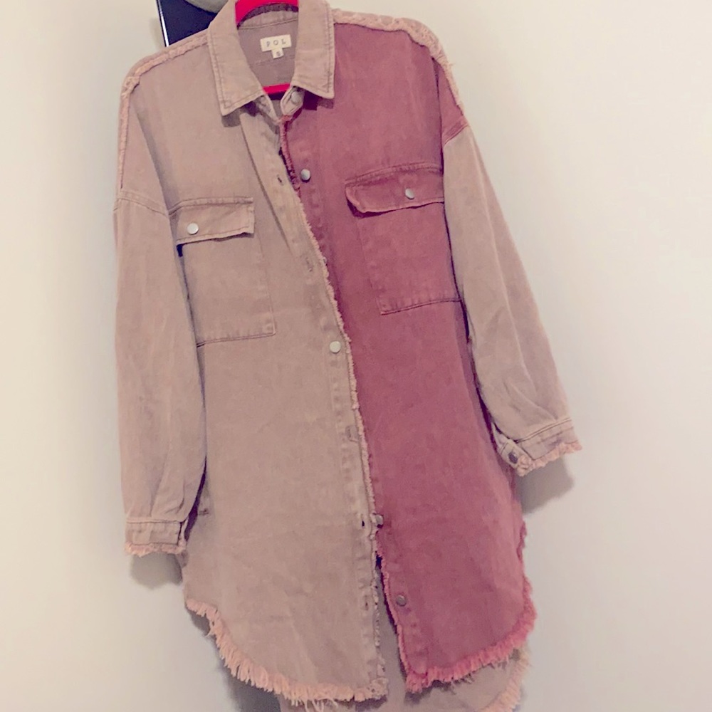 POL Double Color Shacket